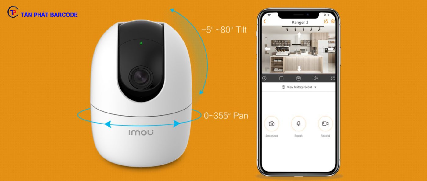 Camera Imou Ranger 2 4mp Camera wifi IMOU Ranger 2 4MP - Tân Phát Barcode